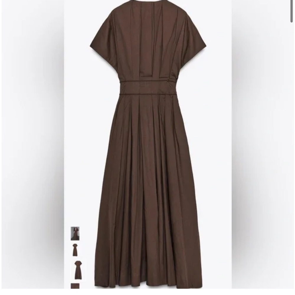 Zara NWT pleated midi dress 9479/249 - Picture 3 of 10